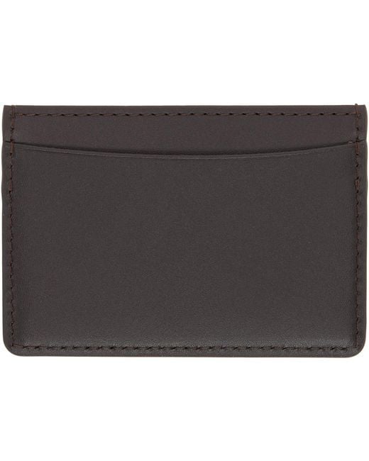 A.P.C. Black André Card Holder for men