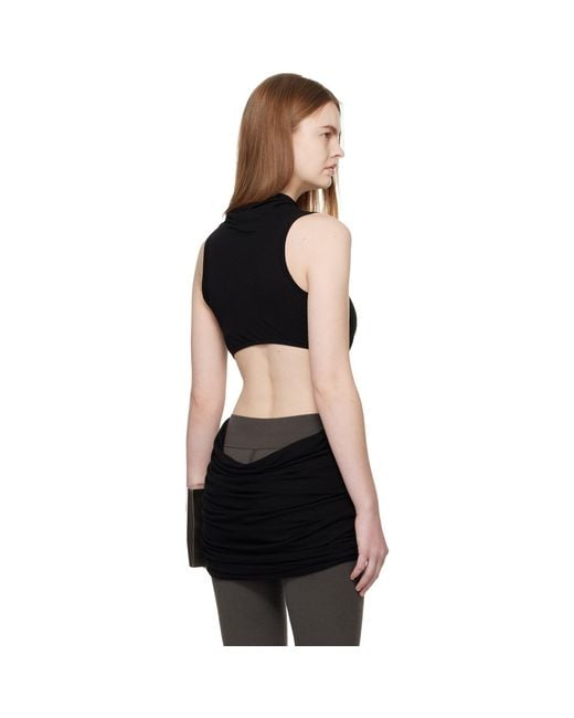 Rick Owens Black Temple Sunpeel Top