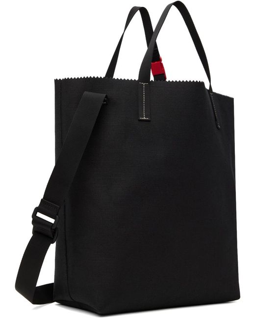 Marni Black Canvas Tribeca Shopper Tote for men