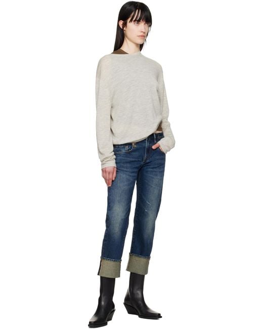 R13 Blue Boy Straight Jeans