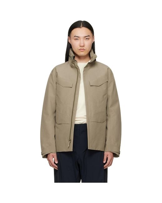 Veilance Brown Field Jacket for men