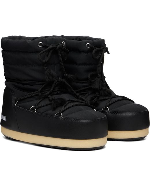 Moon Boot Black Evx Light Low Nylon Boots for men