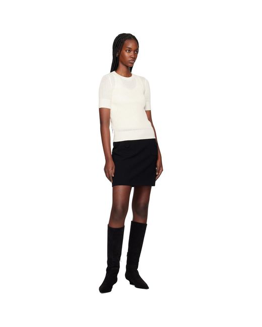 Max Mara Black Pagine Miniskirt