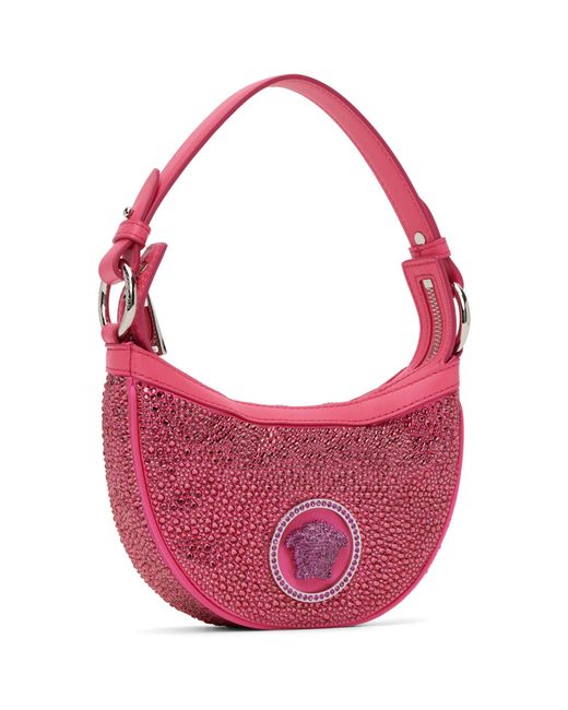 Versace Pink Mini Crystal Repeat Bag