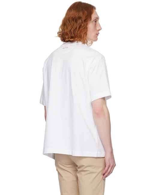 T-shirt blanc à image Paul Smith pour homme en coloris Blue