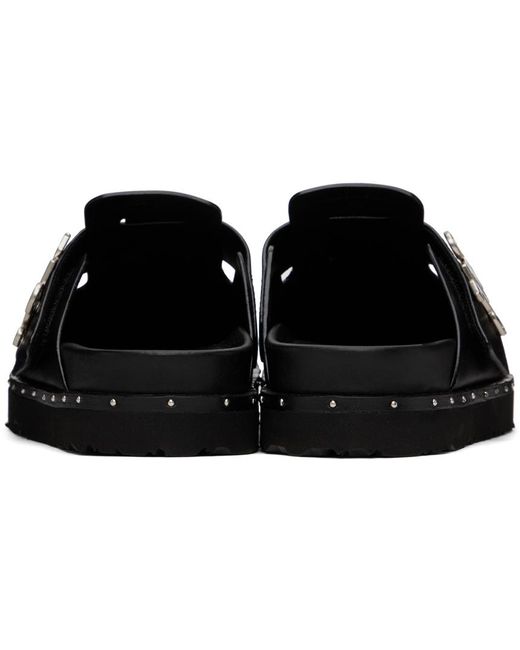Palm Angels Black Pa Studded Mules for men