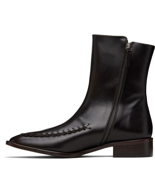 Hereu Black Metla Polished Boots