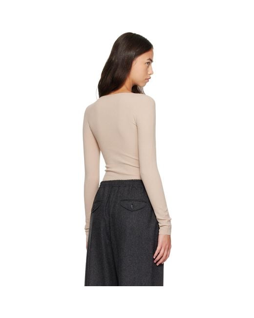 Jil Sander Black Ribbed T-Shirt