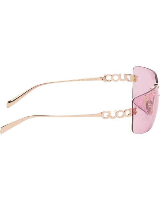 Gucci Black Block Bending Sunglasses