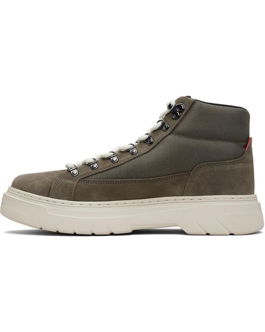 HUGO Black Khaki Hybrid Sneakers for men
