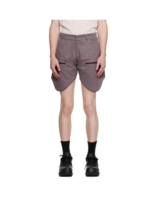 OLLY SHINDER Purple Scout Shorts for men