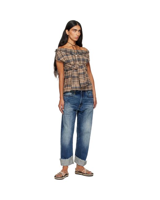 R13 Black Front Tie Shirt