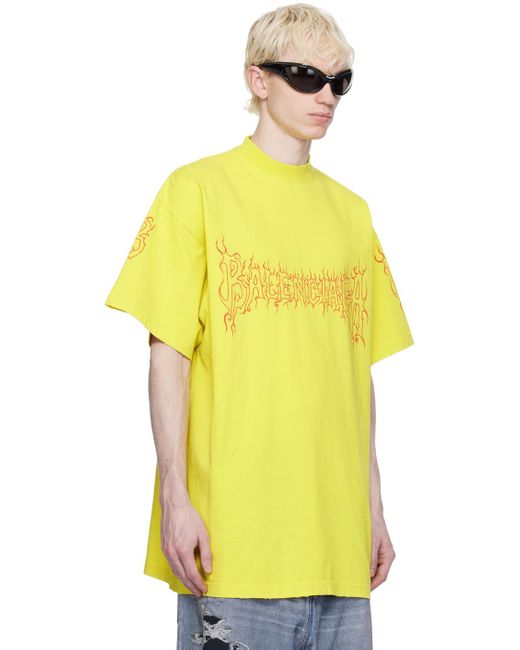 Balenciaga Yellow T-shirts for men
