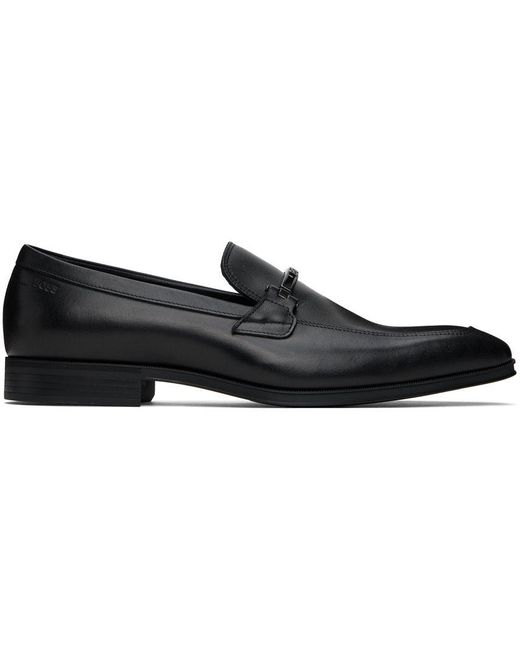 Boss Black Slip-on Branded Hardware Loafers for men