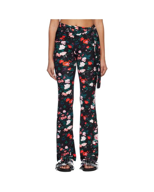 Rabanne Blue Black Printed Trousers