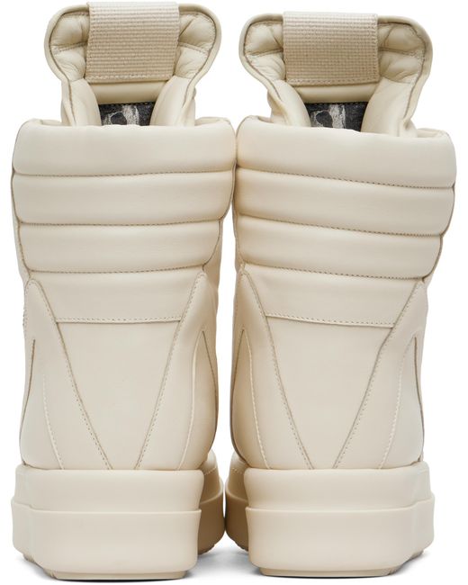 Rick Owens Natural Off- Concordians Megageobaskets Sneakers for men