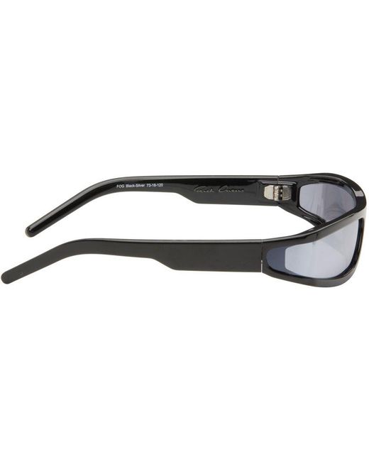 Rick Owens Black Fog Sunglasses for men