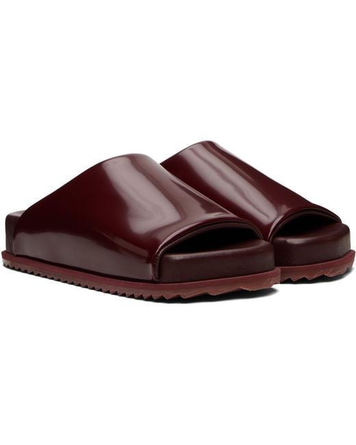 Yume Yume Black Burgundy Finn Slides for men