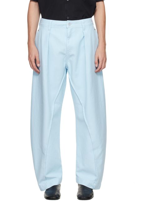 J.W. Anderson Blue Twisted Seam Trousers for men