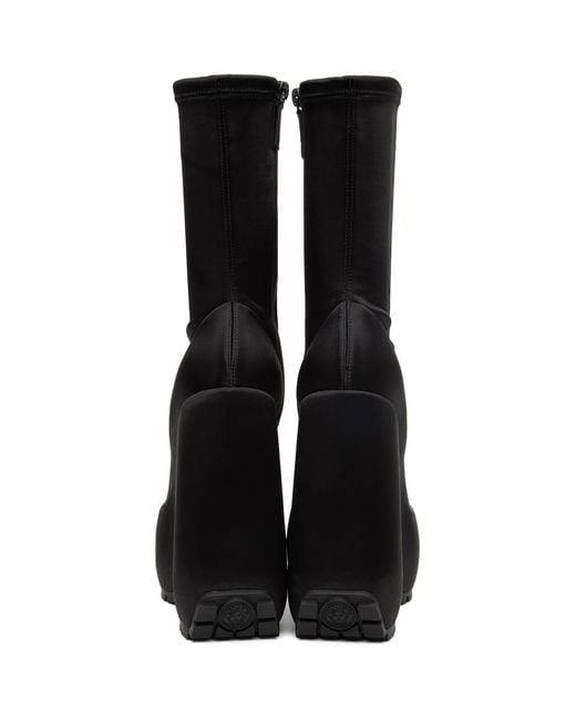 Versace Black Triplatform Boots