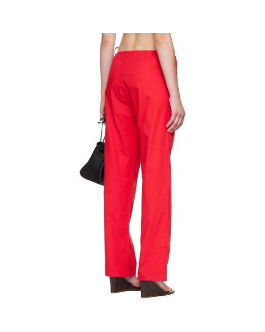 Brooke Callahan Red Tie Lounge Pants