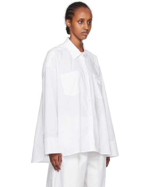 REMAIN Birger Christensen White Oversized Shirt