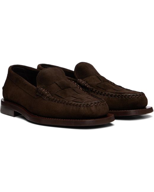 Hereu Brown Nombela Suede Loafers for men