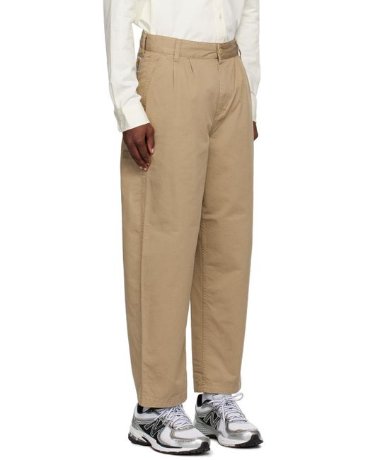Carhartt Natural Beige Colston Trousers for men