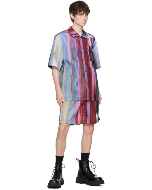 Feng Chen Wang Multicolor Bellows Pocket Shirt for men