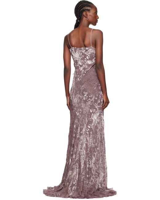 Ann Demeulemeester Multicolor Aaricia Bias Slip Maxi Dress