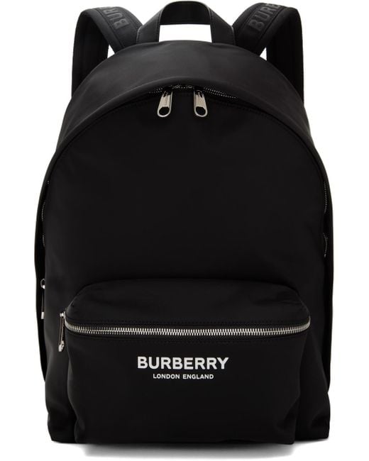 Burberry Black Nylon Backpack for men