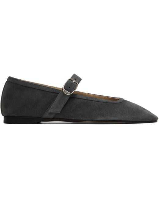 Le Monde Beryl Mary Jane Ballerina Flats in Black | Lyst