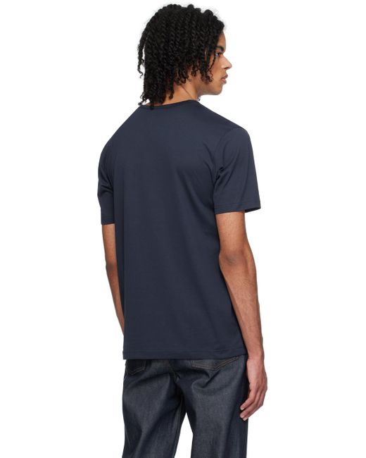 Sunspel Blue Classic T-shirt for men