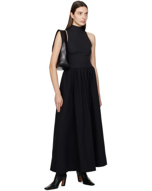 Reformation Black Sai Midi Dress