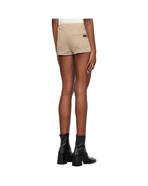 Courreges White Drawstring Mini Shorts