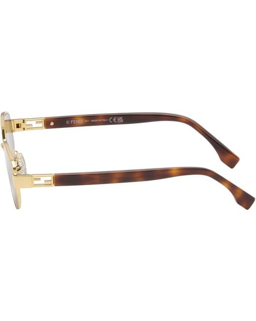 Fendi Brown Baguette Sunglasses