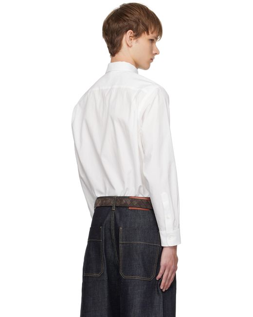 Auralee White Washed Finx Twill Shirt for men