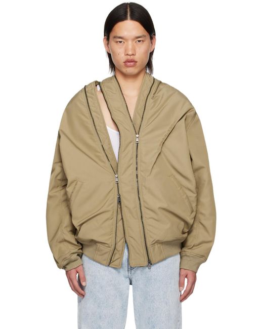 Y. Project Multicolor Double Zip Bomber Jacket for men