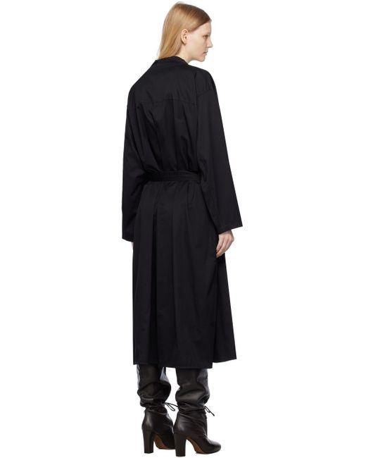 Lemaire Black Housse Midi Dress