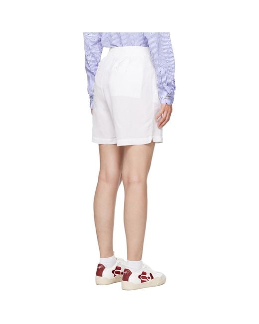 Eytys White Aniara Shorts