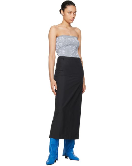 Paloma Wool Black Jumpier Maxi Skirt