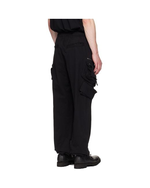 Julius Black Tactical Jogger Cargo Pants for men