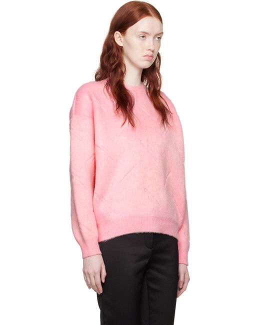 Alexander Wang Pink Embossed Sweater