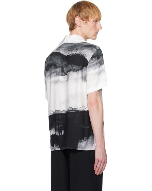 Balmain Black Pyjama Moon Print Shirt for men