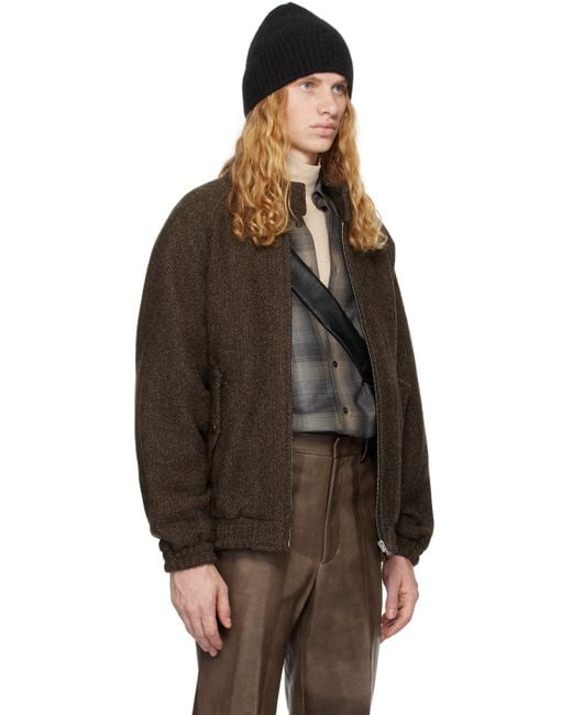 LAMA SHETLAND WOOL TWEED OVER JACKET 4 Namu Shop - Auralee Lama