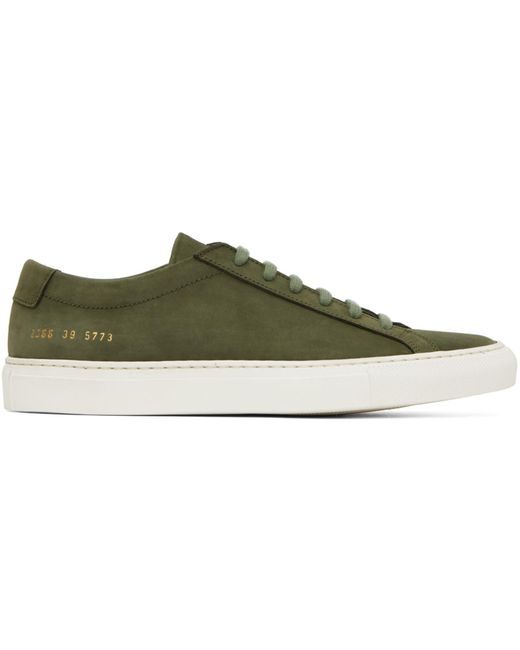 Common Projects Black Khaki Achilles Sneakers for men