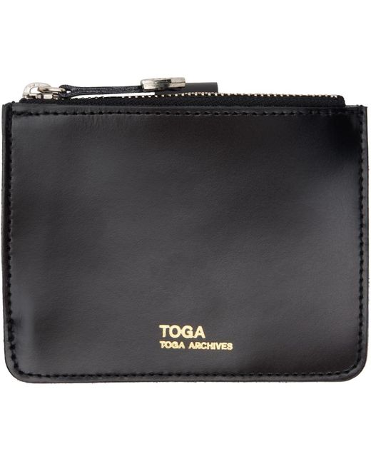 Toga Black Ssense Exclusive Leather Wallet