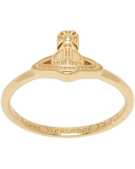 Vivienne Westwood Metallic Oslo Ring for men