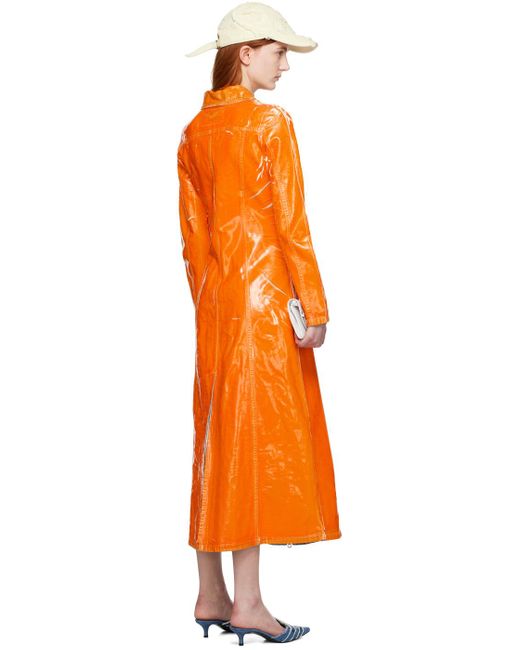 DIESEL Orange De-luis-fsc Denim Maxi Dress