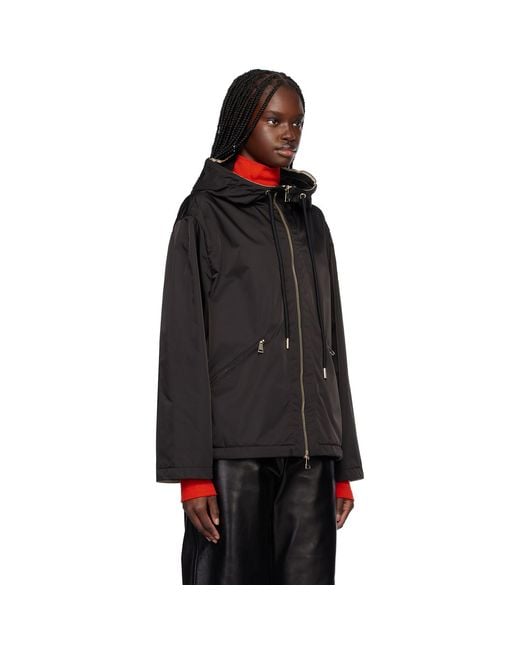 Moncler Black Cassiopea Hooded Jacket